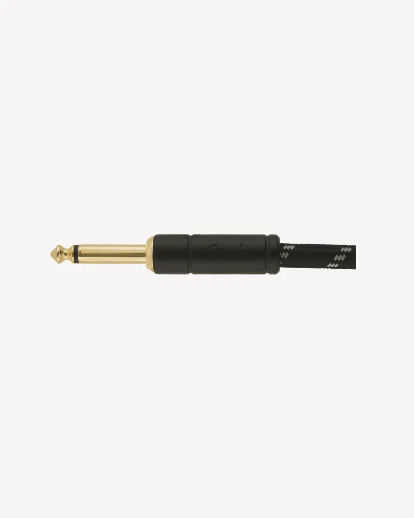 Fender Deluxe Series Instrument Cable, Straight/Angle, 15' Black Tweed - Billede 2