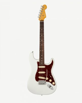 Fender American Ultra Stratocaster i farven Arctic Pearl