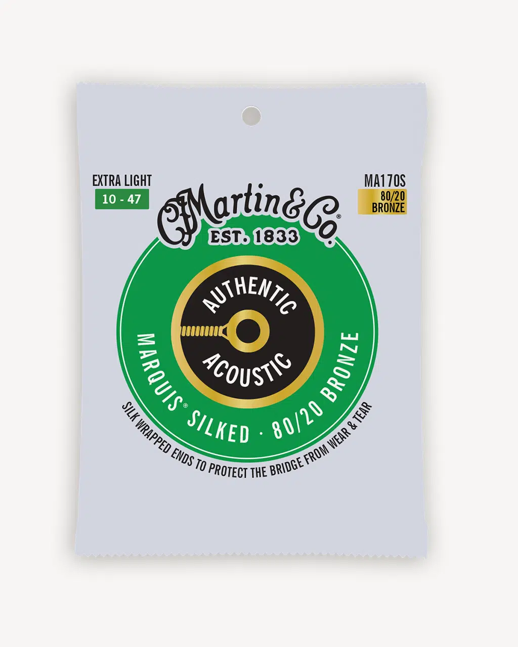 C.F. Martin MA170S Acoustic Marquis® Silked Extra Light (.010 - .047) 80/20 Bronze
