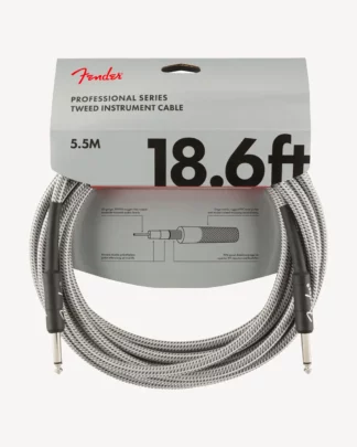 Fender Professional Series Instrument Cable, 5,5 meter, White Tweed