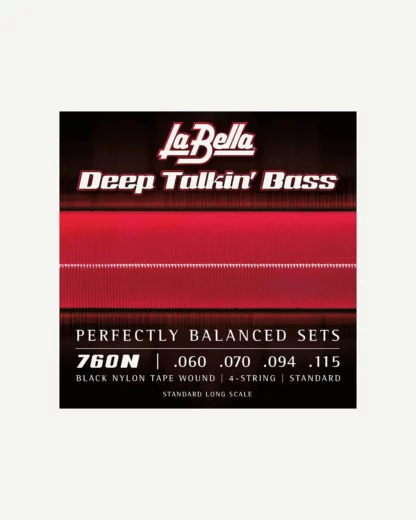 La Bella 760N Black Nylon Tape Standard elbas strenge 60-115