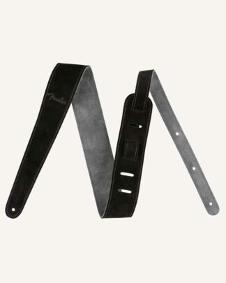 Fender 2" Suede Strap, Black/Gray. Sort/grå guitar rem