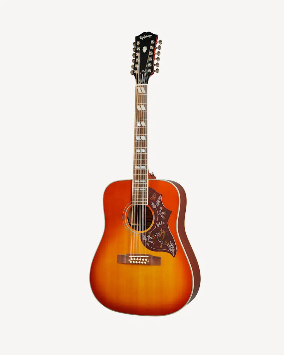 Epiphone Hummingbird 12-String Aged Cherry Sunburst Gloss