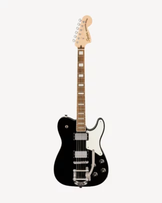 Squier Paranormal Troublemaker Telecaster® Deluxe Bigsby®, Laurel Fingerboard, Parchment Pickguard, Black