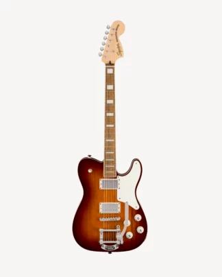 Squier Paranormal Troublemaker Telecaster® Deluxe Bigsby®, Laurel Fingerboard, Parchment Pickguard, Honey Sunburst