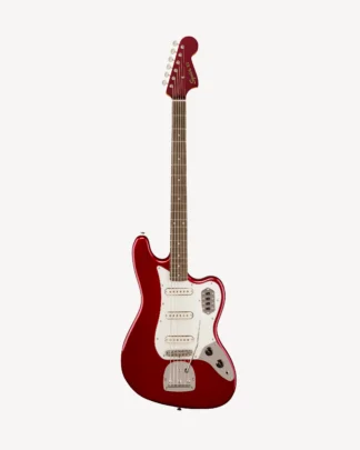 Squier FSR Classic Vibe Bass VI, Laurel Fingerboard, Parchment Pickguard, Matching Headstock, Candy Apple Red